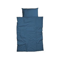 DUVETBEZUG -teilig Nobilium Satin 160/210 cm  - Dunkelblau, Basics, Textil (160/210cm)