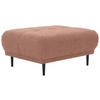 HOCKER in Textil Dunkelorange  - Dunkelorange/Schwarz, Design, Holz/Textil (93/45/77cm) - Stylife