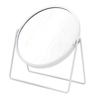 SCHMINKSPIEGEL  - Weiß, Basics, Glas/Metall (18,5/20,5cm) - Sadena
