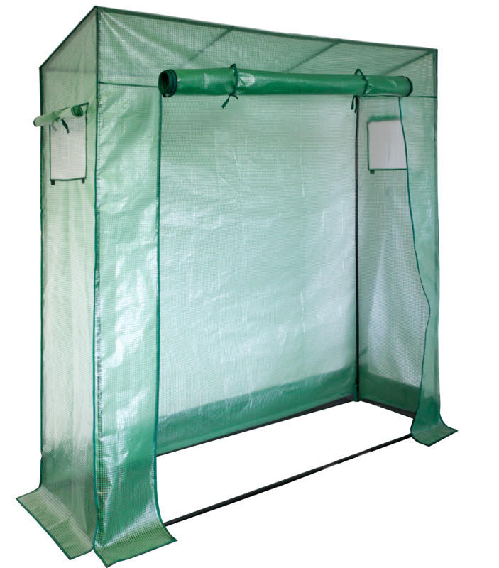 GEWÄCHSHAUS  - Transparent/Grün, Basics, Metall (195/200/60cm)