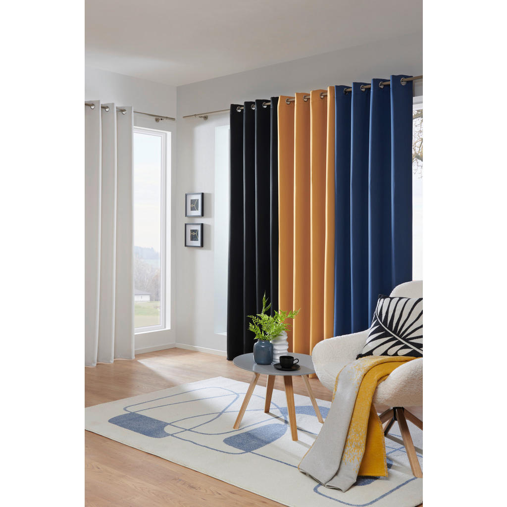Thumbnail - Esposa Verdunkelungsvorhang Lando, Natur, Textil, Uni, 140x245 cm, Wohntextilien, Gardinen & Vorhänge, Verdunkelungsvorh...