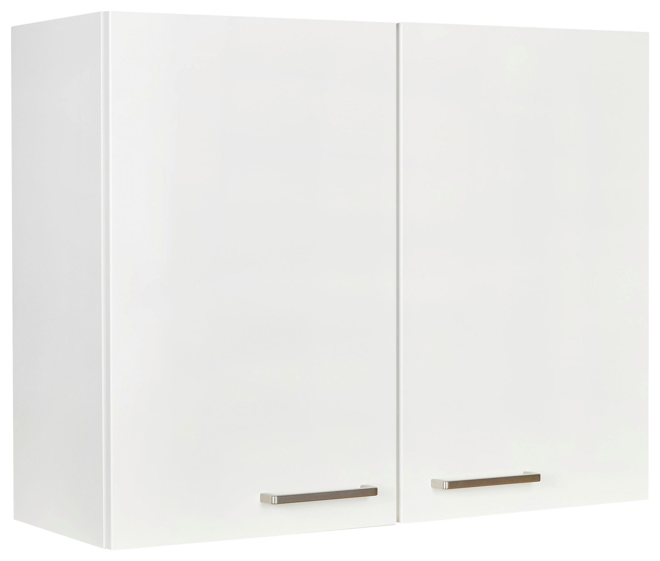 KÜCHENOBERSCHRANK 90/72/35 cm  in Weiß  - Edelstahlfarben/Weiß, MODERN, Holzwerkstoff (90/72/35cm) - Nobilia