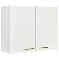 KÜCHENOBERSCHRANK 90/72/35 cm  in Weiß  - Edelstahlfarben/Weiß, MODERN, Holzwerkstoff (90/72/35cm) - Nobilia