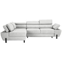 HÖRNSOFFA i vävt tyg cremefärgad  - svart/cremefärgad, Modern, metall/textil (93/90/277cm) - MID.YOU