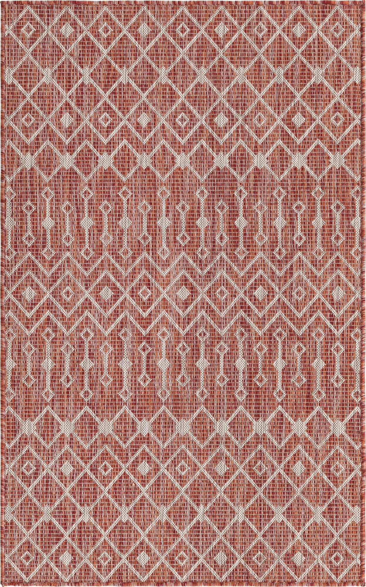 WEBTEPPICH 100/160 cm Rostfarben - Rostfarben, Basics, Textil (100/160cm)