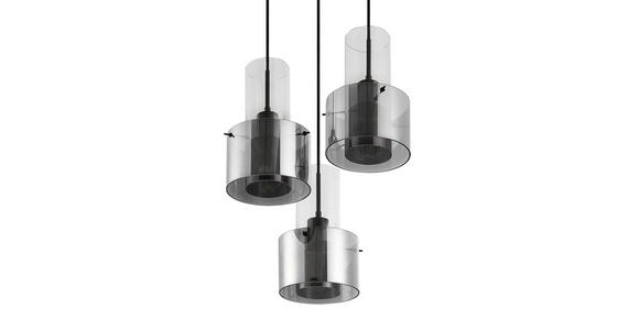 HÄNGELEUCHTE  33/150 cm    - Dunkelgrau, Design, Glas/Metall (33/150cm) - Dieter Knoll