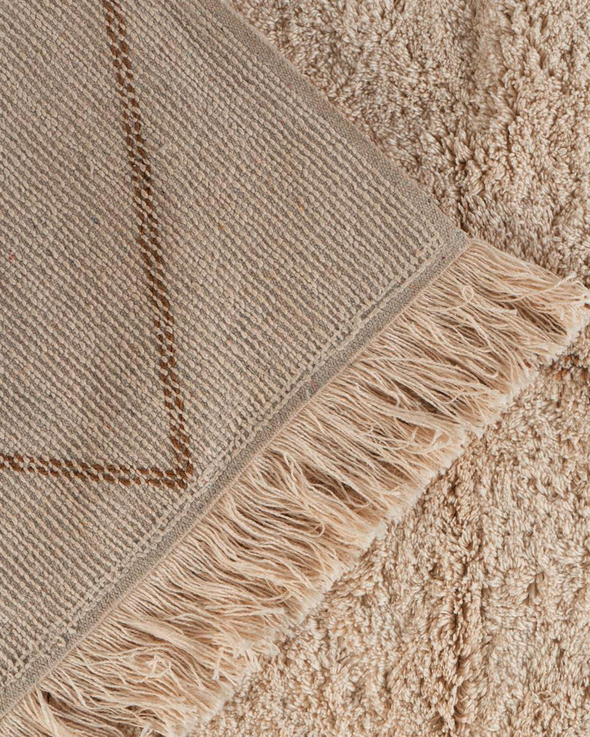 FLACHWEBETEPPICH 80/150 cm Braun, Creme  - Creme/Braun, Design, Textil (80/150cm) - Novel
