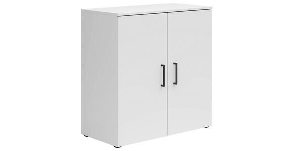 KOMMODE 80/83/40 cm in Weiß - Anthrazit/Schwarz, MODERN, Holzwerkstoff/Kunststoff (80/83/40cm) - Carryhome