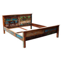 BETTRAHMEN 180/200 cm  in Multicolor  - Multicolor, Basics, Holz (180/200cm) - Livetastic