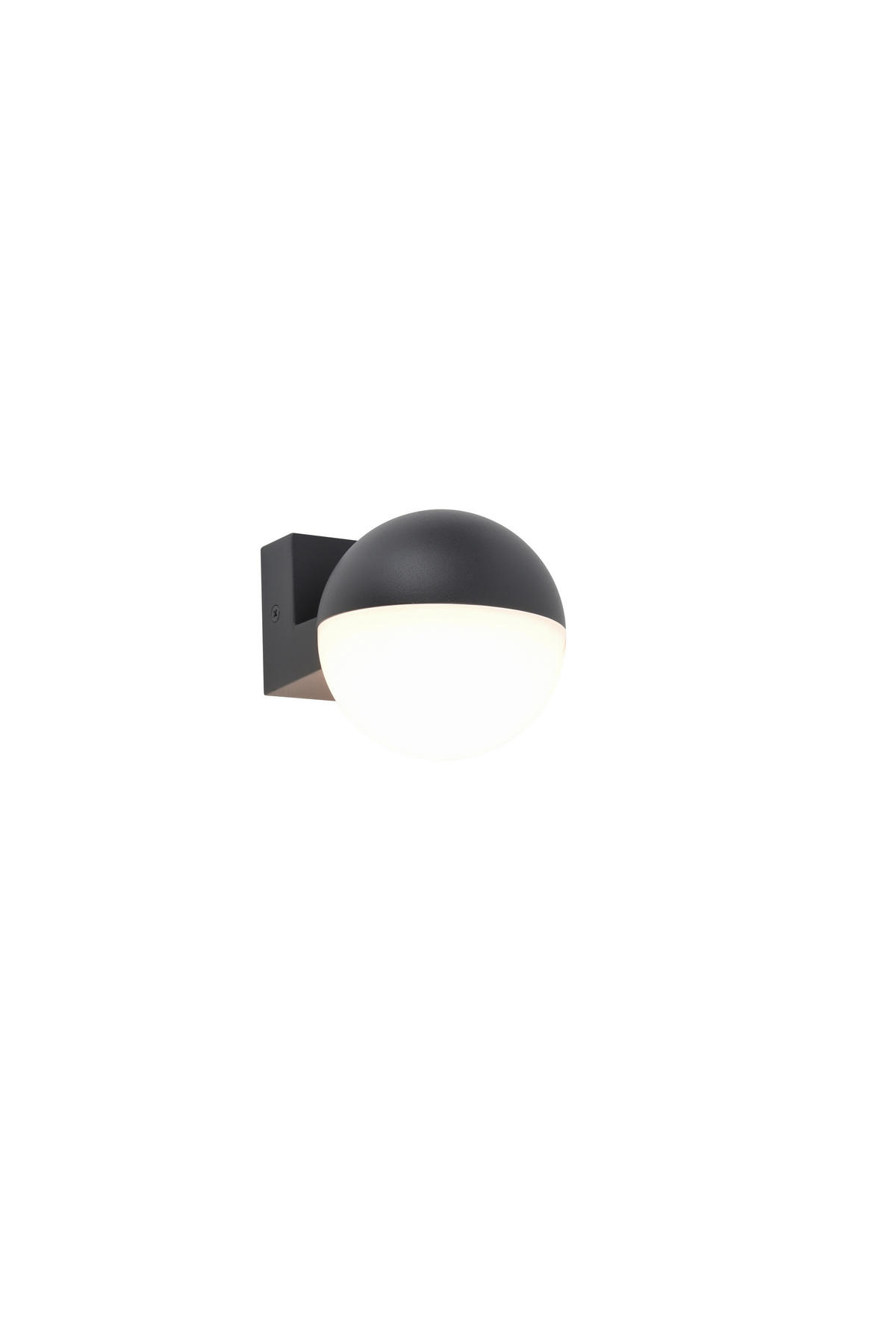 AUßENLEUCHTE Looma 10/10/13 cm  - Dunkelgrau, Basics, Kunststoff/Metall (10/10/13cm)