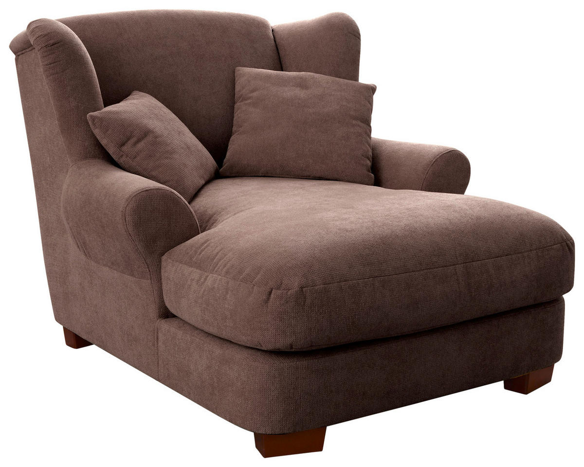 XXL-SESSEL Flachgewebe Taupe    - Taupe, ROMANTIK / LANDHAUS, Holz/Textil (120/101/142cm) - Cantus