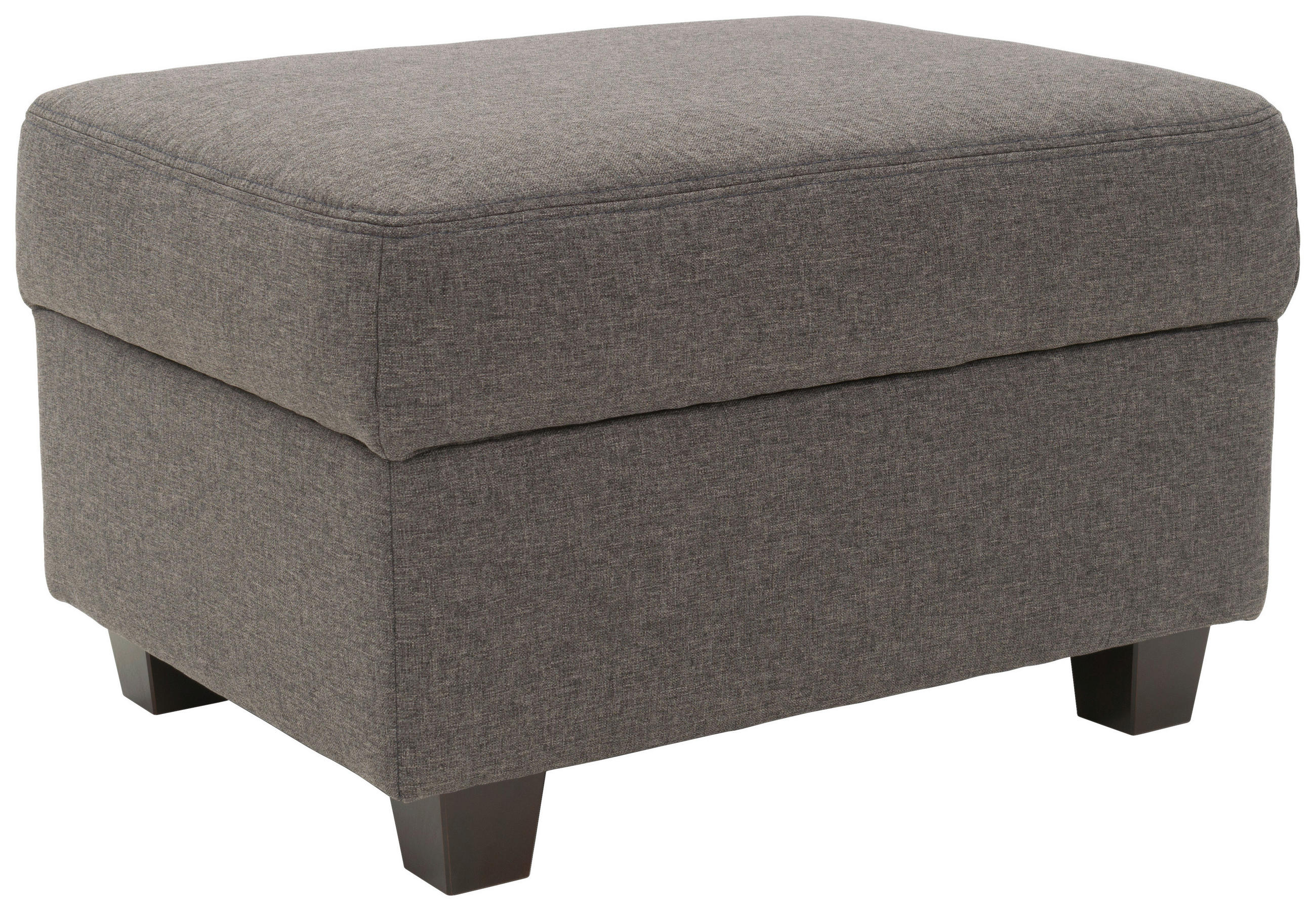 HOCKER in Textil Braun, Schwarz - Wengefarben/Schwarz, Design, Holz/Textil (67/41/52cm) - MID.YOU