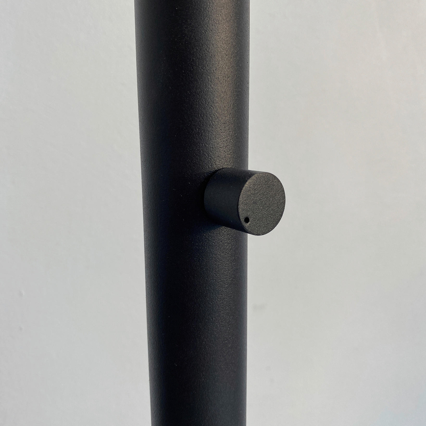 BOGENLEUCHTE    - Sandfarben/Schwarz, Design, Textil/Metall (186cm) - Fischer & Honsel