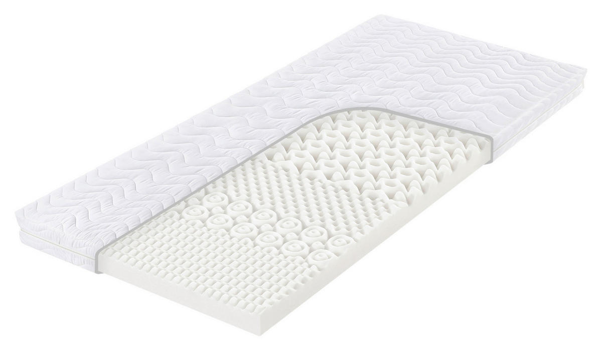 MATRAC, 90/200 cm - biela, Basics, textil (90/200cm) - Carryhome