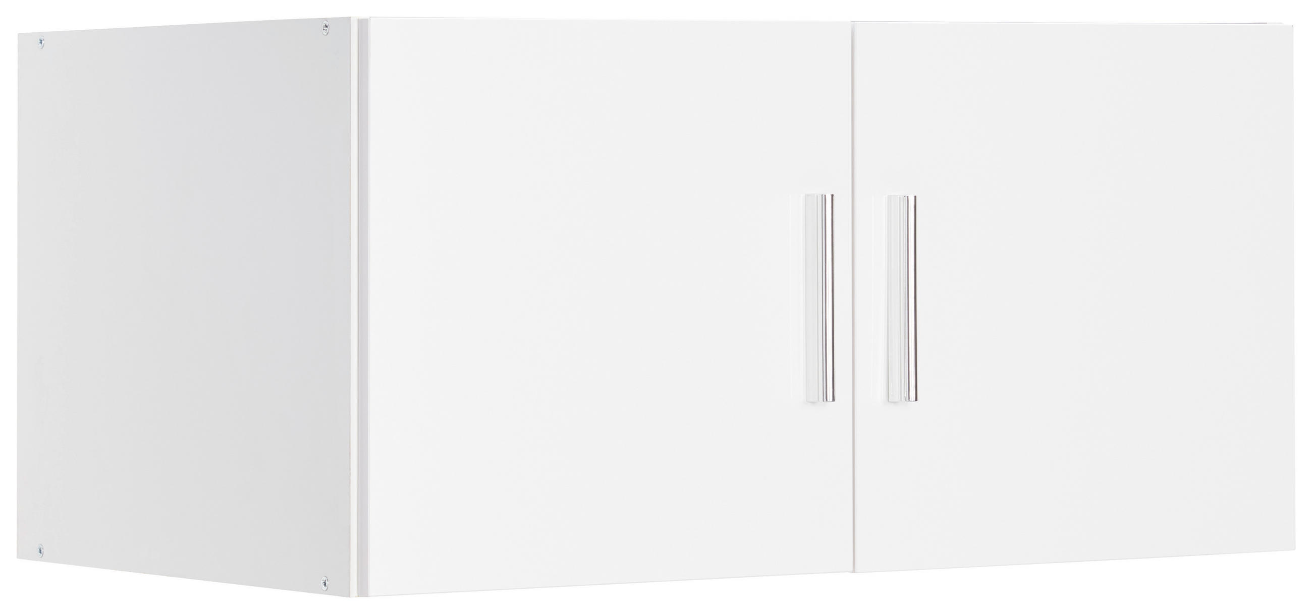 NADSTAVEC NA SKRIŇU, 80/40/54 cm - biela/chrómová, Design, kompozitné drevo/plast (80/40/54cm) - Xora
