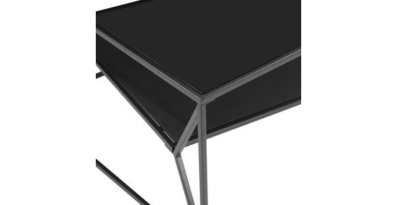 COUCHTISCH Rauchglas, ESG, Klarglas 75/75/43 cm quadratisch Grau, Schwarz  - Schwarz/Grau, Design, Glas/Metall (75/75/43cm) - Carryhome