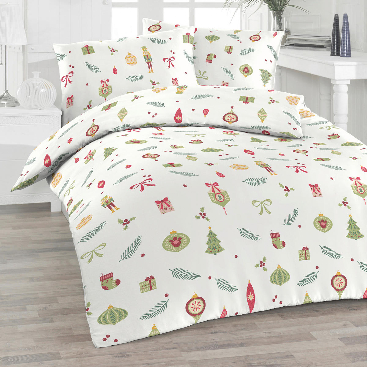 BETTWÄSCHE Flanell 140/200 cm  - Weiß, Design, Textil (140/200cm) - Florella