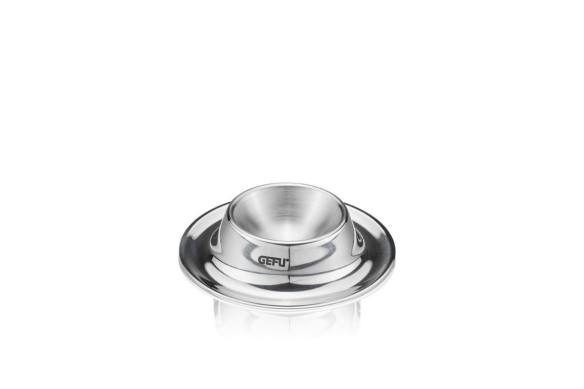 EIERBECHER Metall 2-teilig  - Edelstahlfarben, KONVENTIONELL, Metall (8,6/2cm) - Gefu