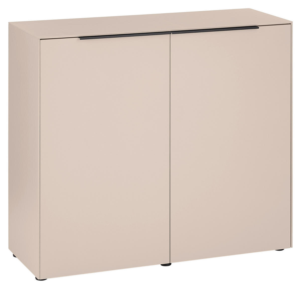 KOMMODE , 100/87/38 cm,  - Kaschmir/Schwarz, Design, Holzwerkstoff/Kunststoff (100/87/38cm) - Voleo