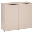 KOMMODE , 100/87/38 cm,  - Kaschmir/Schwarz, Design, Holzwerkstoff/Kunststoff (100/87/38cm) - Voleo
