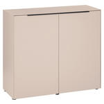 KOMMODE , 100/87/38 cm,  - Kaschmir/Schwarz, Design, Holzwerkstoff/Kunststoff (100/87/38cm) - Voleo