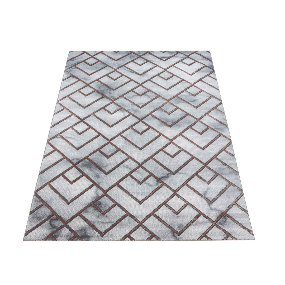 VÄVD MATTA 140/200 cm Naxos 3813 Bronze  - bronsfärgad, Design, textil (140/200cm)