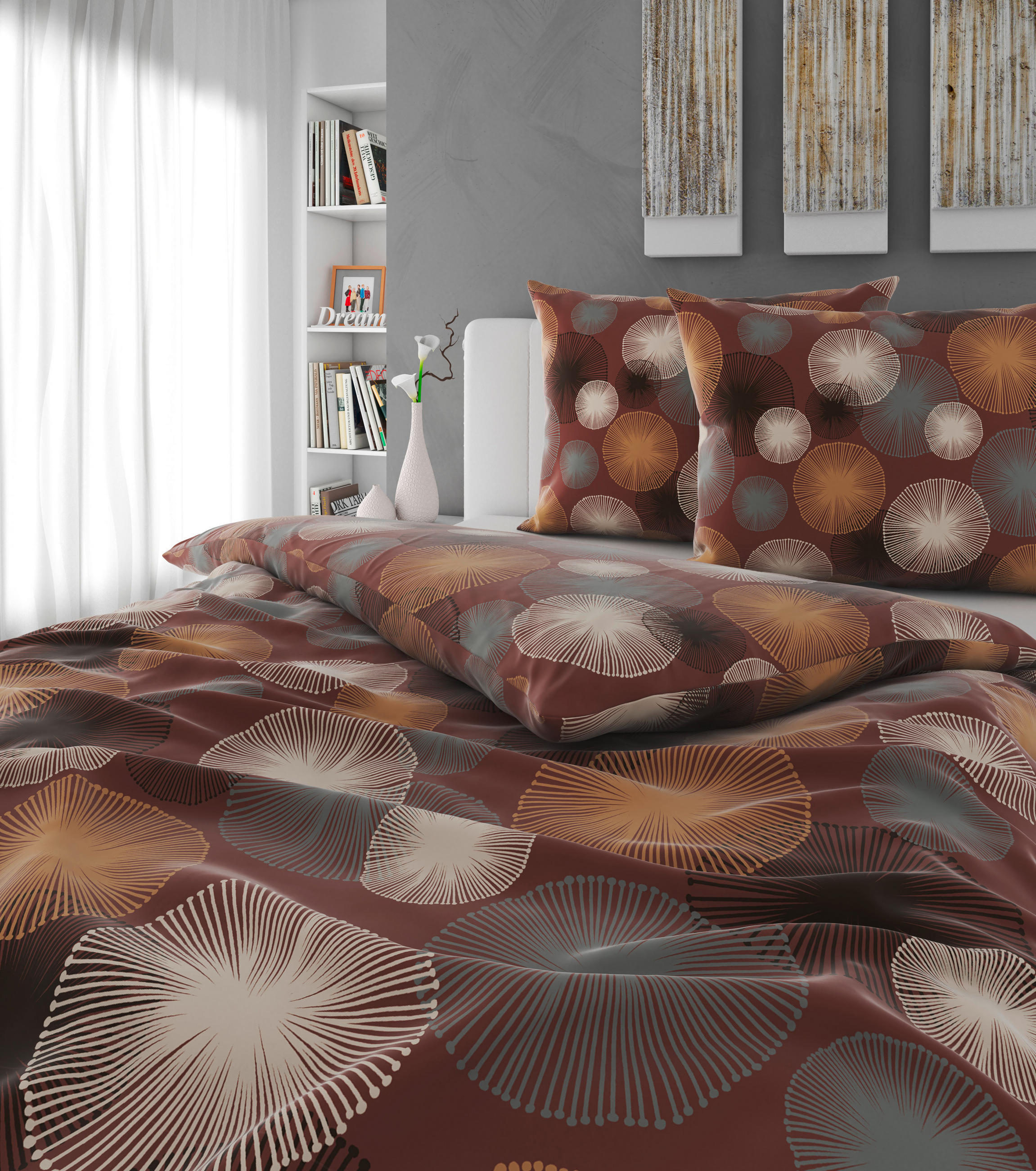 BETTWÄSCHE Satin 200/200 cm  - Braun, Textil (200/200cm) - Esposa