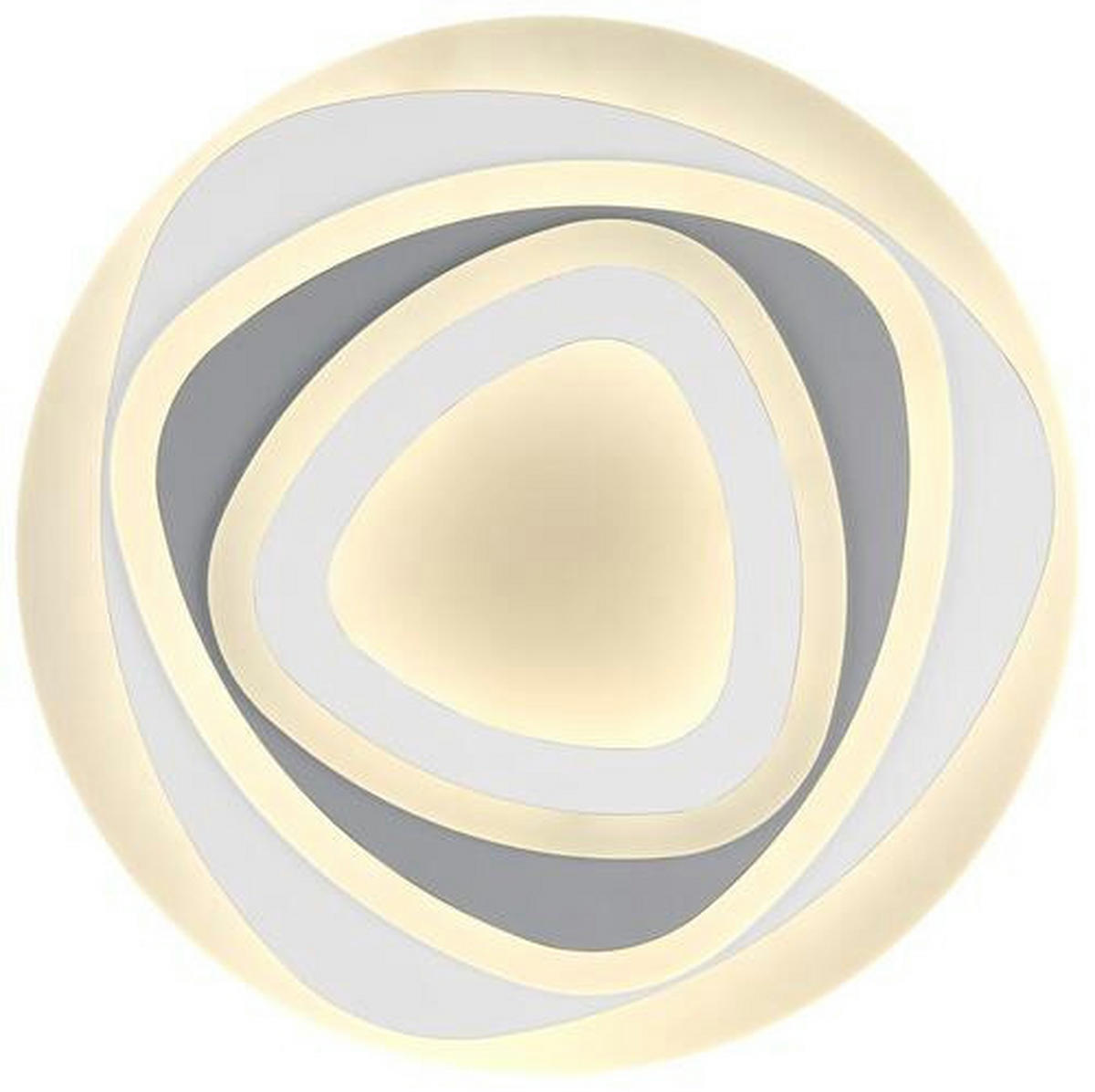 LED-DECKENLEUCHTE 46 W  50/6 cm    - Weiss/Anthrazit, Design, Kunststoff/Metall (50/6cm) - Globo