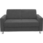 2-SITZER-SOFA - Chromfarben/Dunkelgrau, Design, Textil/Metall (158/83/85cm) - Xora