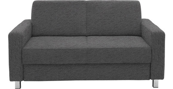 2-SITZER-SOFA - Chromfarben/Dunkelgrau, Design, Textil/Metall (158/83/85cm) - Xora