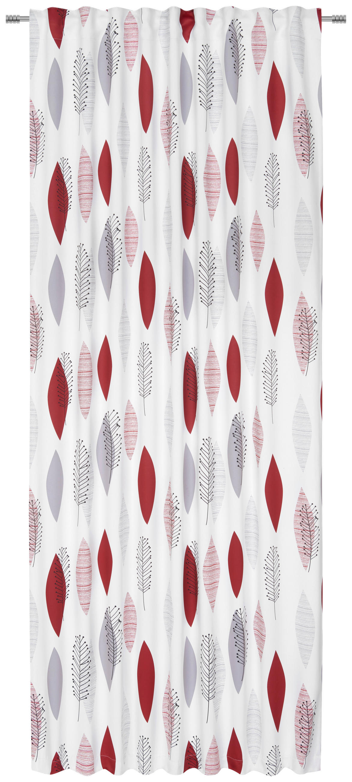 VERDUNKELUNGSVORHANG black-out (lichtundurchlässig)  - Rot, Konventionell, Textil (135/245cm) - Esposa