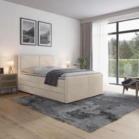 BOXSPRINGBETT 140/200 cm  in Weiss  - Weiss, Modern, Holz/Kunststoff (140/200cm) - MID.YOU