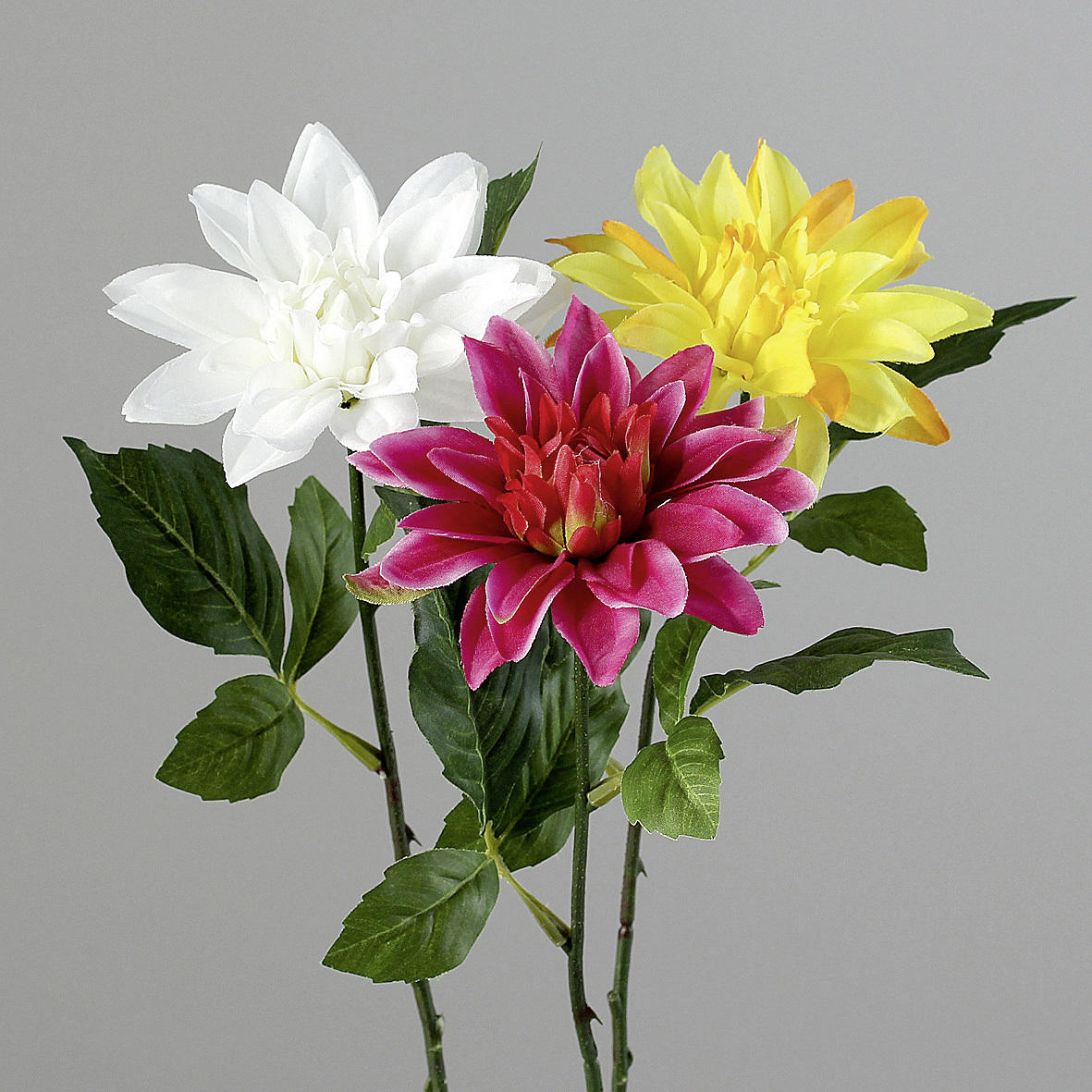 KUNSTBLUME - Gelb/Rot, Basics, Kunststoff/Textil (48cm)