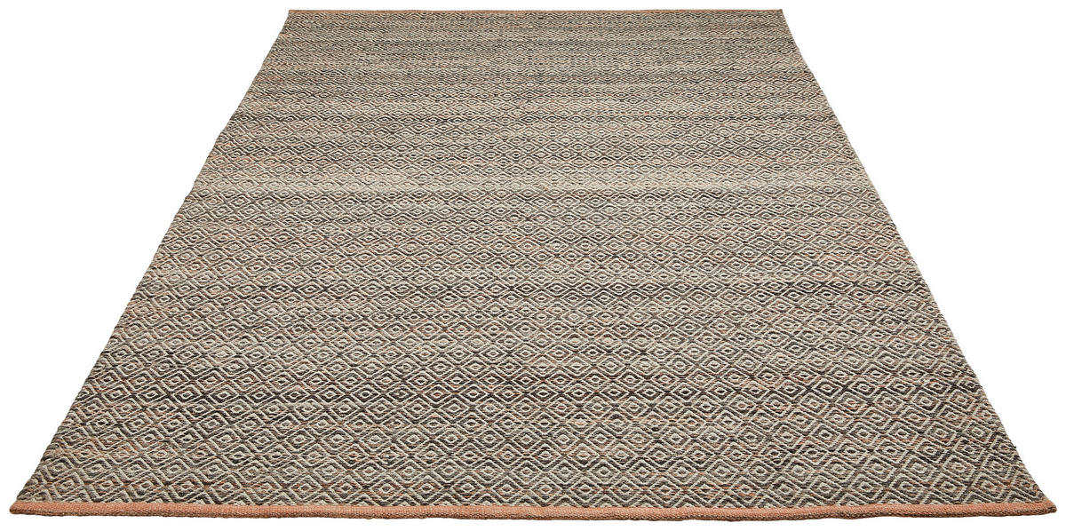 ROČNO TKANA PREPROGA Jupiter  160/230 cm  tkano  opečnato rjava  - opečnato rjava, Natur, tekstil (160/230cm) - Linea Natura