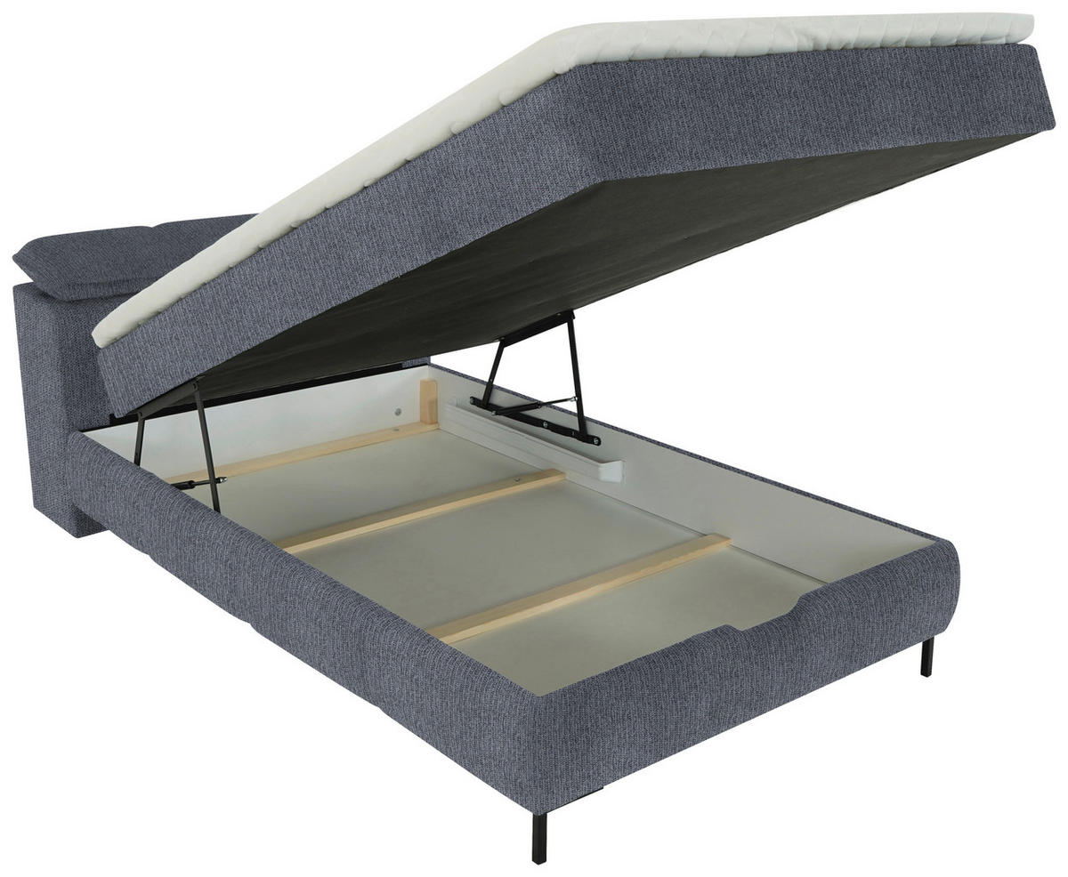 BOXBETT 120/200 cm  in Anthrazit  - Anthrazit/Schwarz, Konventionell, Holz/Holzwerkstoff (120/200cm) - Xora