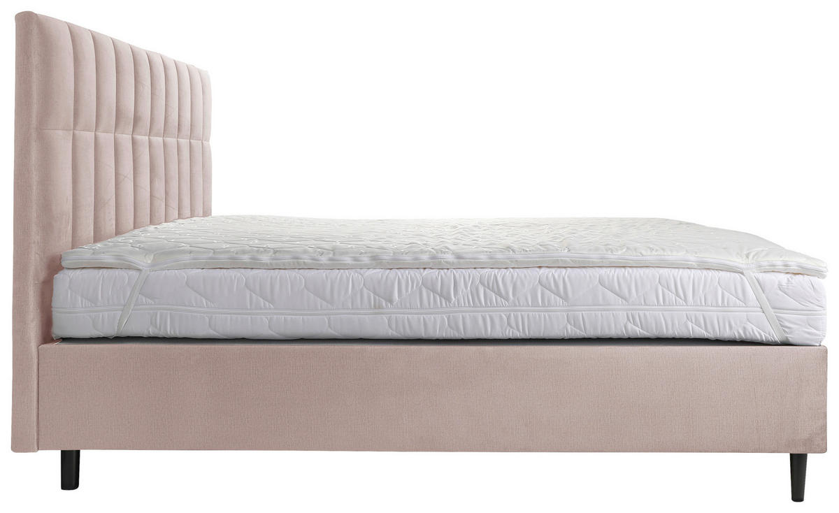 BOXBETT 180/200 cm  in Beige  - Beige/Schwarz, KONVENTIONELL, Holz/Textil (180/200cm) - Boxxx