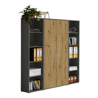AKTENSCHRANK 172,6/185,6/33 cm  - Anthrazit/Eiche Artisan, MODERN, Holzwerkstoff (172,6/185,6/33cm) - MID.YOU