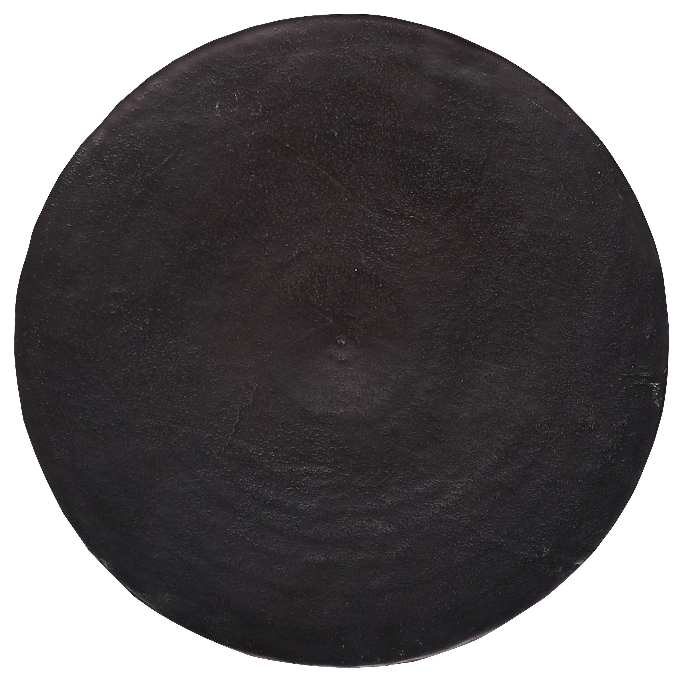 BEISTELLTISCH in Metall 36/36/45 cm  - Schwarz/Alufarben, Design, Metall (36/36/45cm)