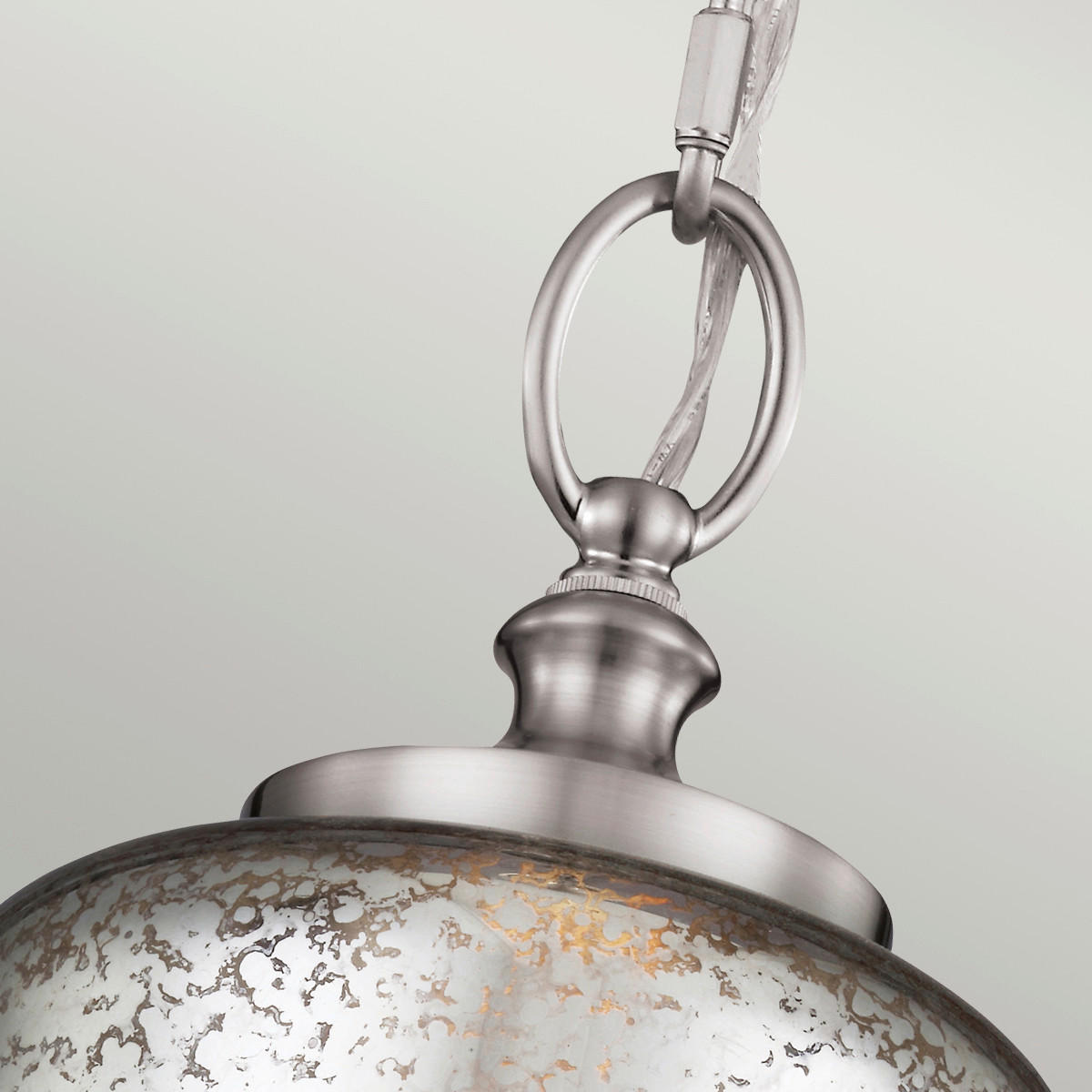HÄNGELEUCHTE 16.5/48.3 cm    - Edelstahlfarben, Konventionell, Metall (16.5/48.3cm) - Elstead Lighting