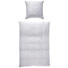 BETTWÄSCHE Satin Silberfarben, Weiß 135/200 cm - Silberfarben/Weiß, LIFESTYLE, Textil (135/200cm) - Esposa
