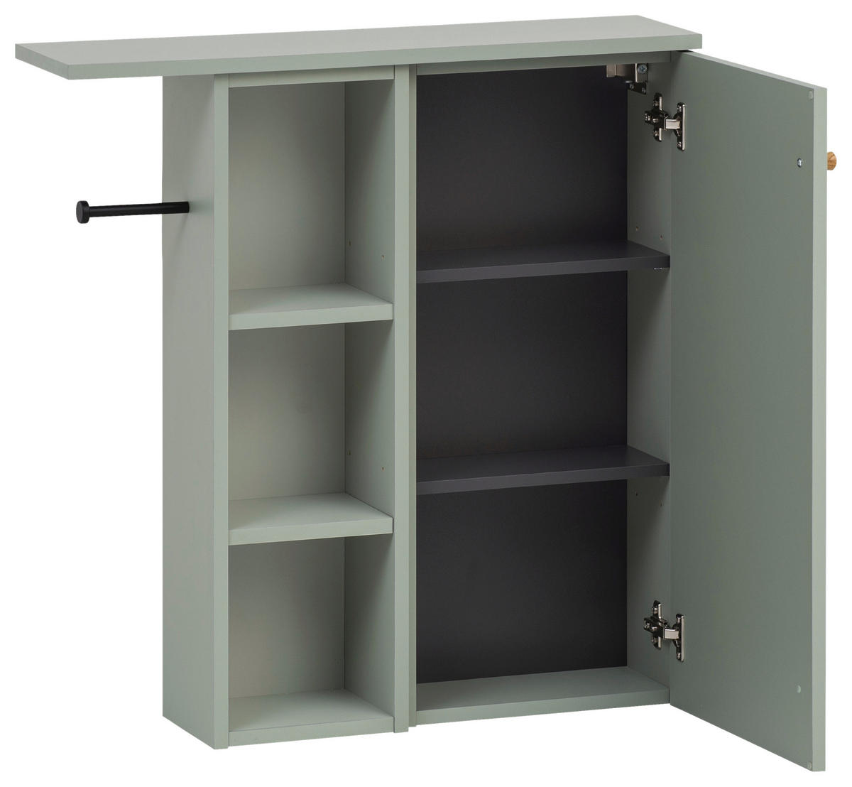 HÄNGESCHRANK 70,7/74,2/17 cm  - Eichefarben/Pastellgrün, MODERN, Holz/Holzwerkstoff (70,7/74,2/17cm) - Stylife