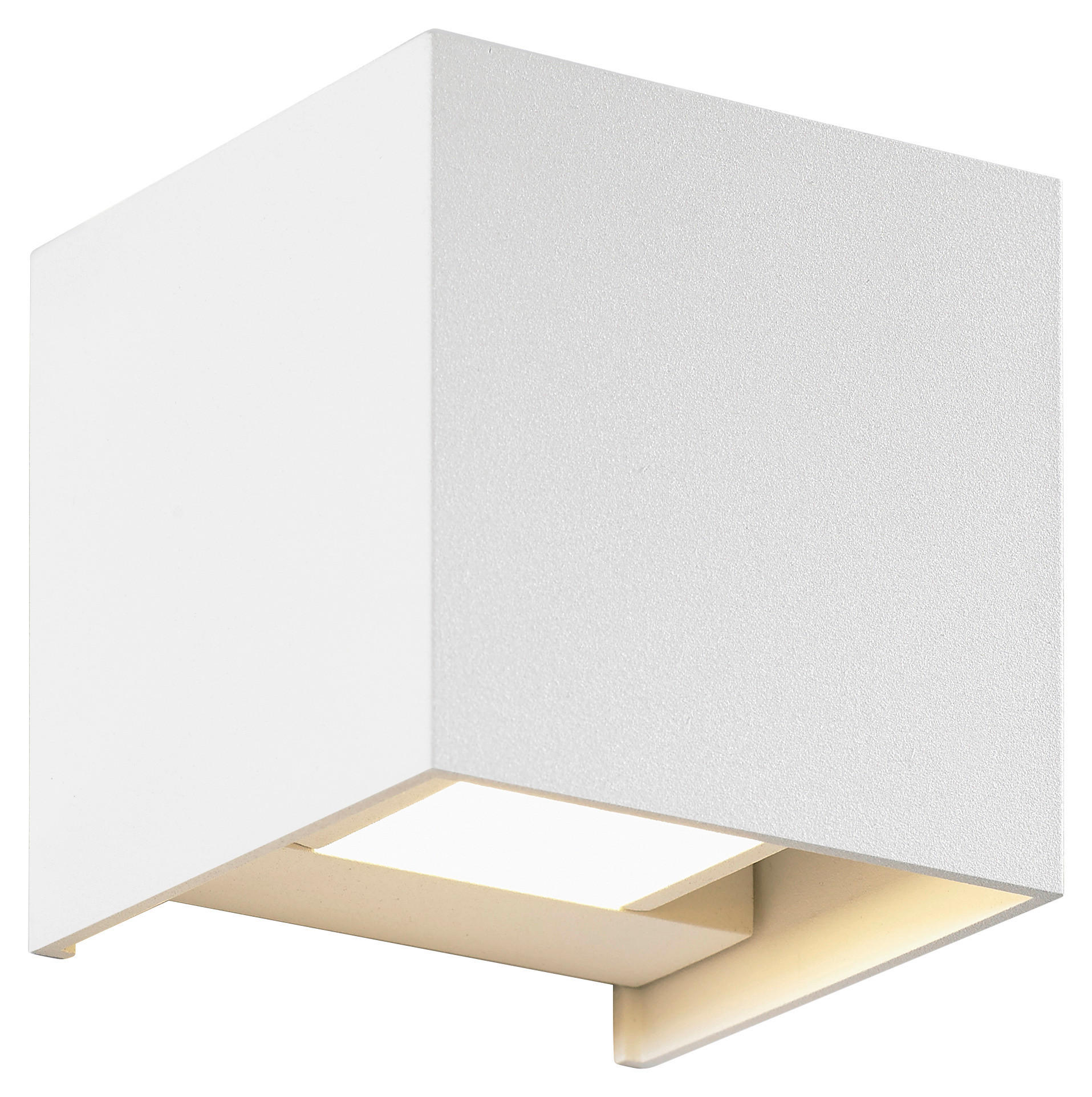LED-AUßENLEUCHTE   - Weiß, Design, Metall (10/10/10cm) - Helestra