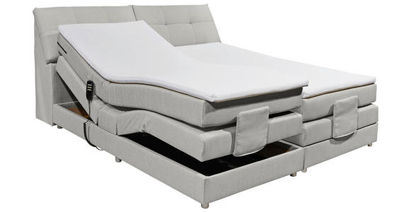 BOXSPRINGBETT CARPINO 2 - Silberfarben, Design, Kunststoff/Textil (180/200cm) - Esposa