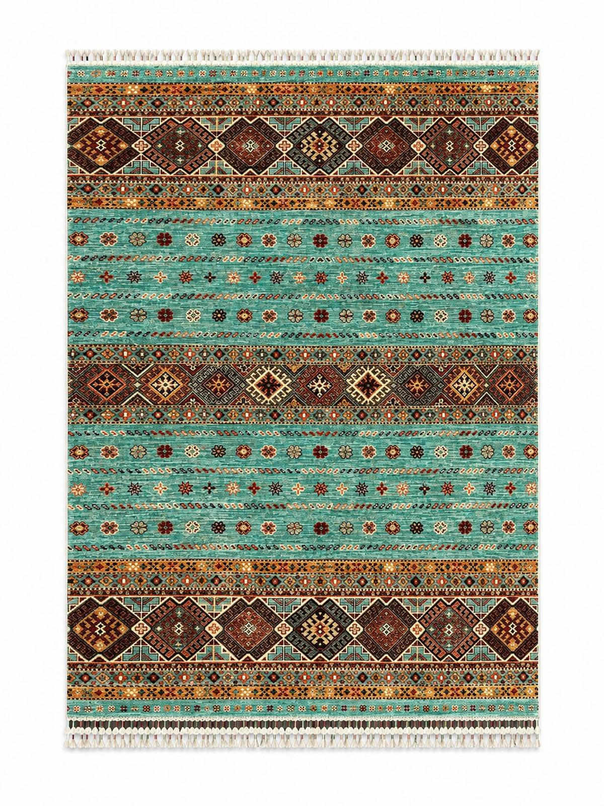 ORIJENTALNI TEPIH  višebojna, bež     - višebojna/bež, Dizajnerski, tekstil/prirodni materijali (180/245cm)