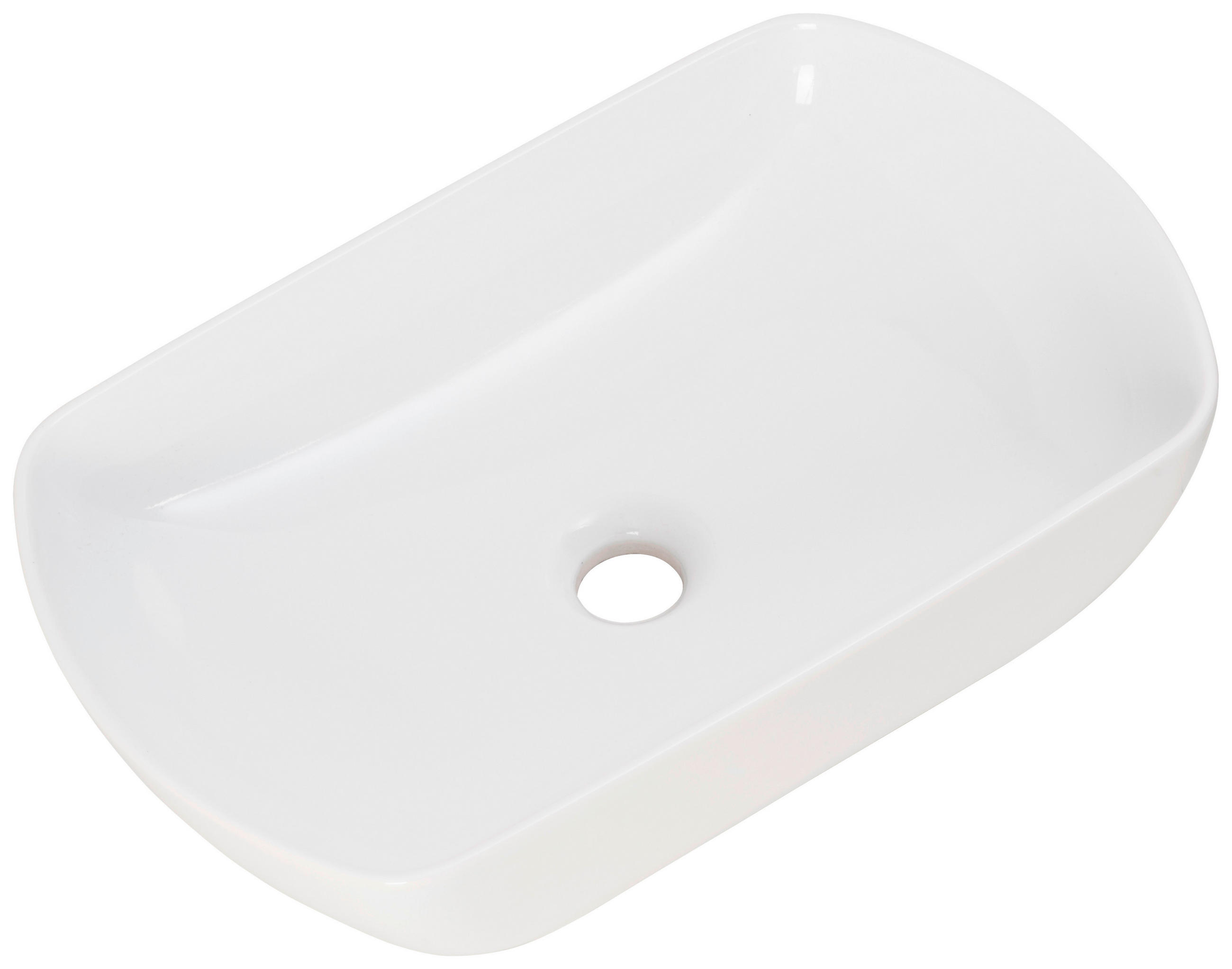 WASCHBECKEN 50/12,5/31,5 cm - Weiß, MODERN, Keramik (50/12,5/31,5cm) - MID.YOU