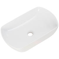 WASCHBECKEN 50/12,5/31,5 cm  - Weiß, MODERN, Keramik (50/12,5/31,5cm) - MID.YOU
