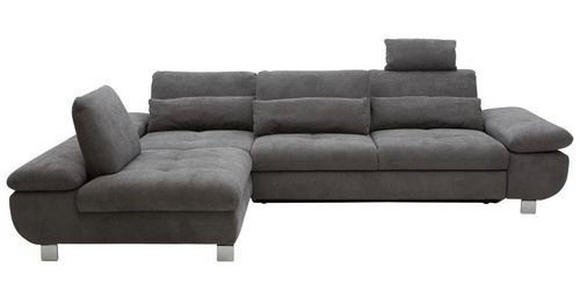 ECKSOFA Grau Webstoff  - Alufarben/Grau, Design, Textil (203/310cm) - Xora