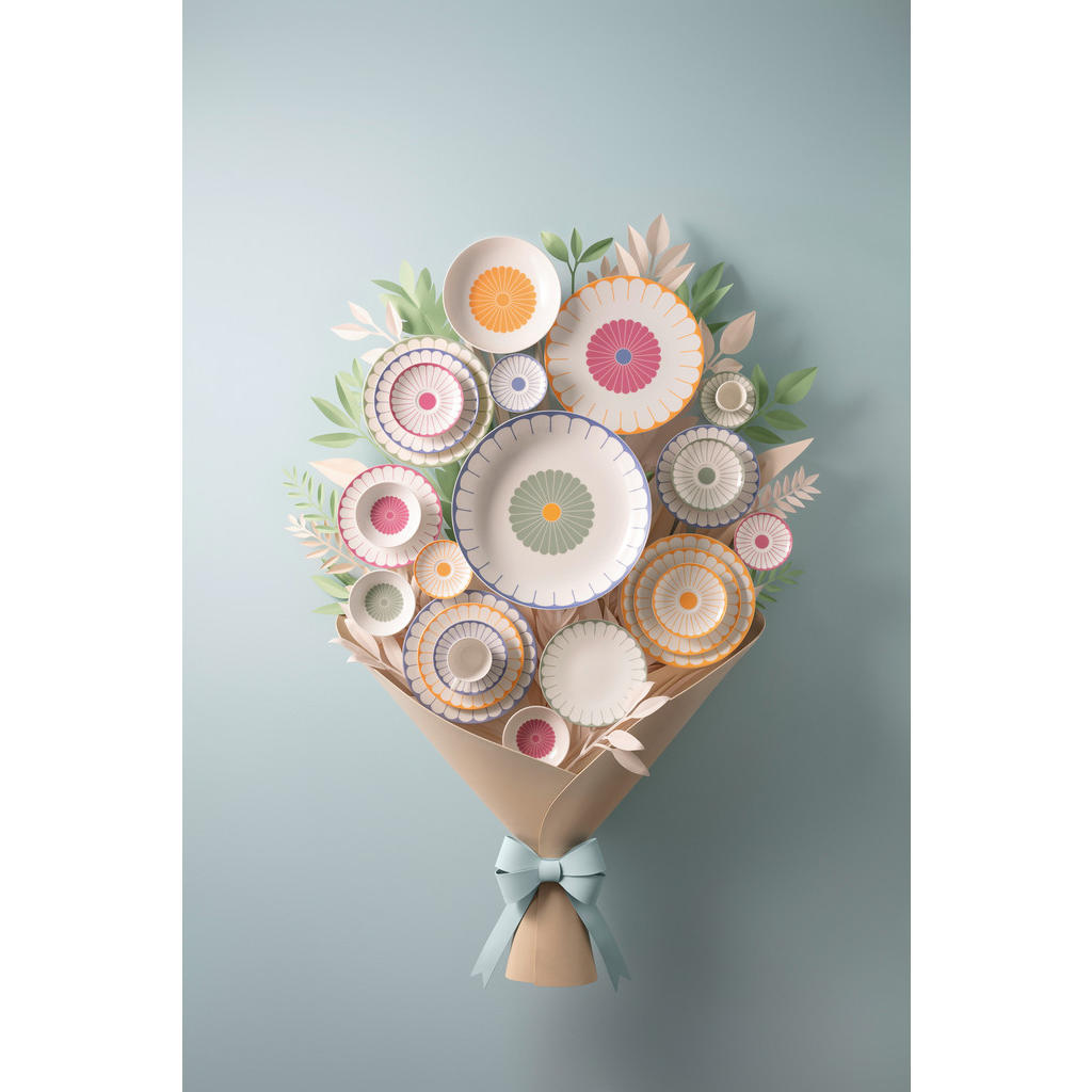 Thumbnail - Villeroy & Boch Salatschüssel Fleur Couleur, Mehrfarbig, Keramik, Blume, rund, 7 cm, robust, Essen & Trinken, Geschirr, ...