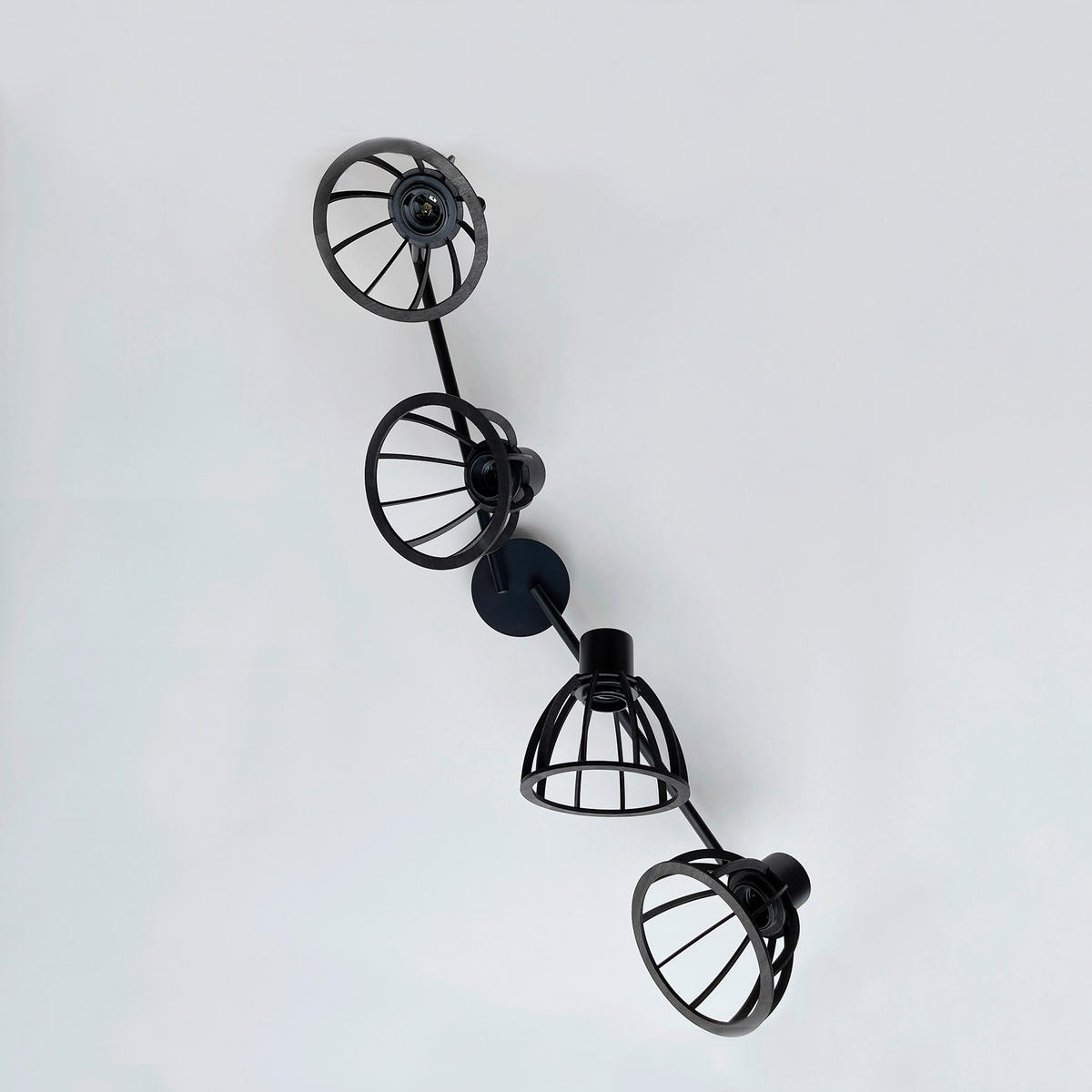 DECKENLEUCHTE     - Schwarz, Basics, Metall (14/79cm) - Fischer & Honsel