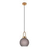 HÄNGLAMPA 25/33 cm  - mässingsfärgad/grå, Basics, metall/glas (25/33cm) - Ambia Home